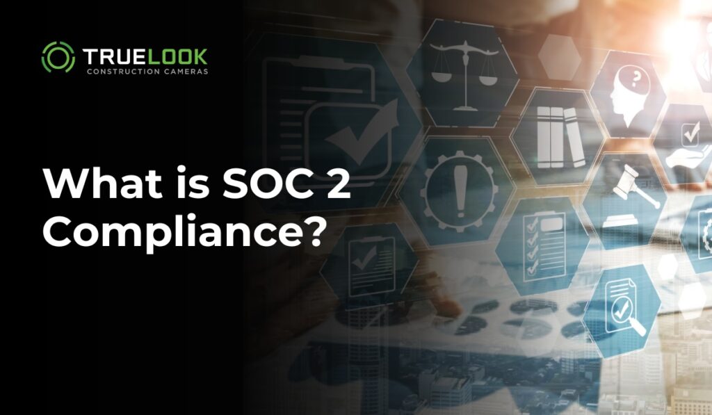 Picture of a workspace with bubbles up showing all of the parts of soc 2 compliance